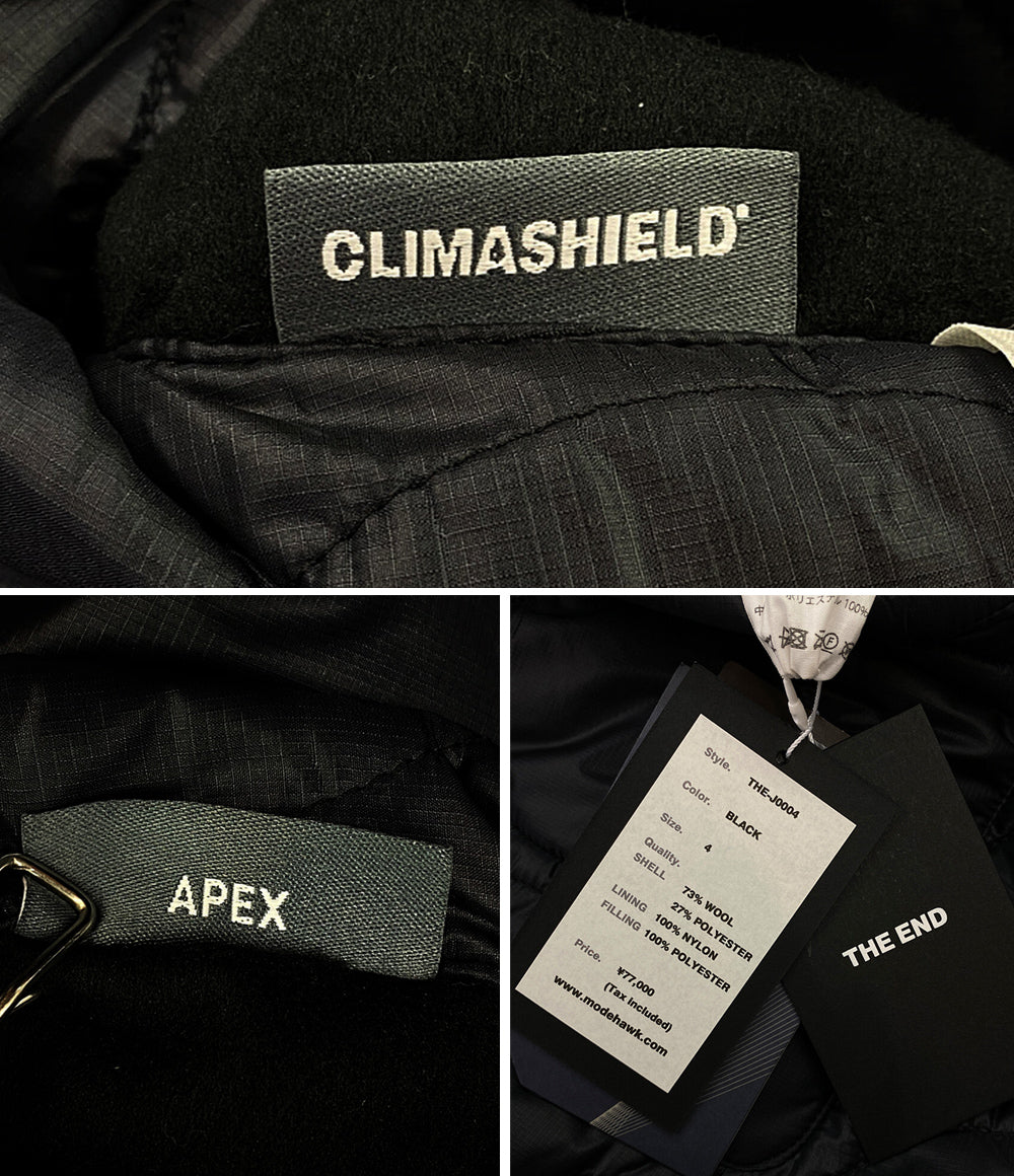 THE END ジエンド キルティングコート 裏ボア メンズ SIZE 4