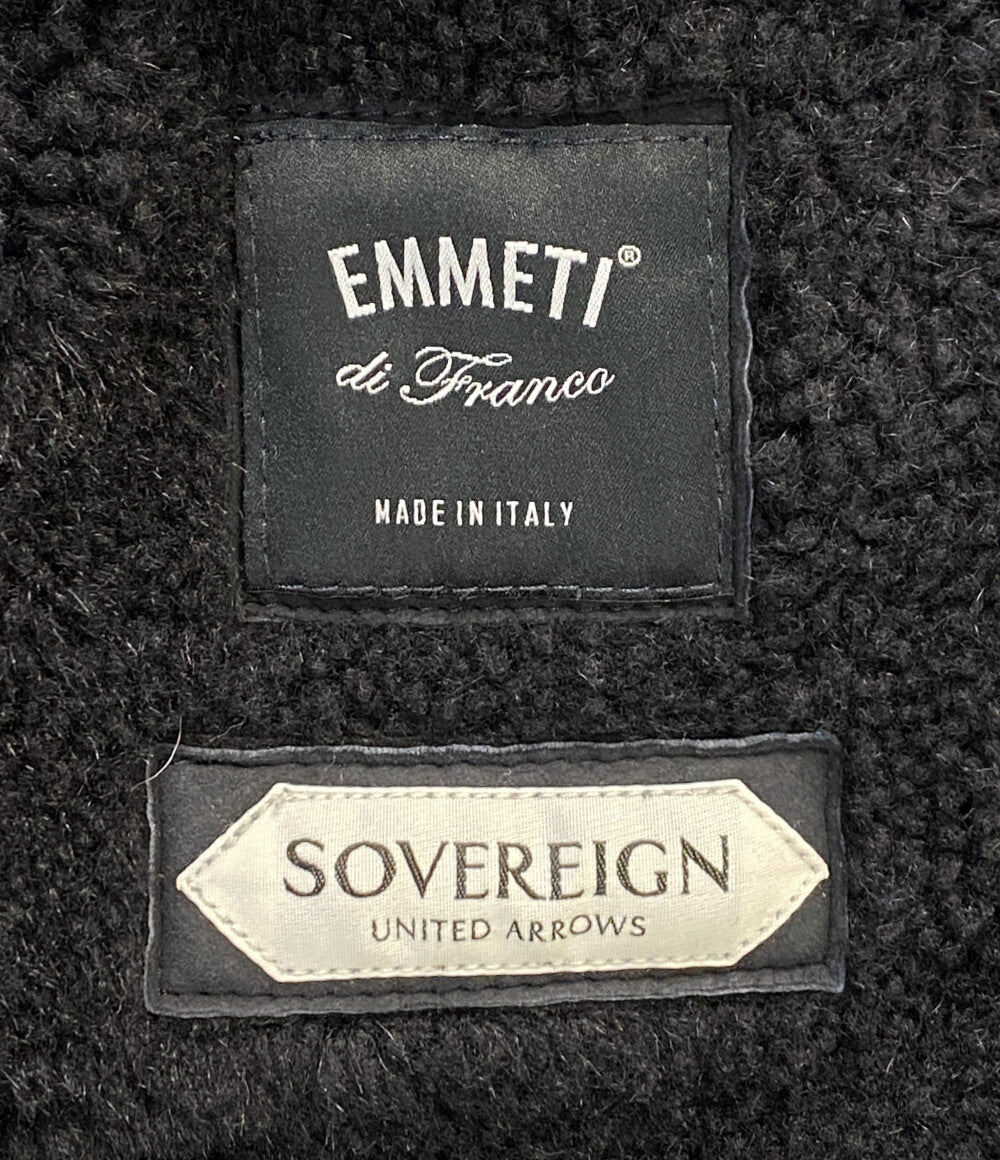 EMMETI／SOVEREIGN エンメティ ムートンコート ダークネイビー GIAPPONNE-006 メンズ SIZE 54 ソブリン