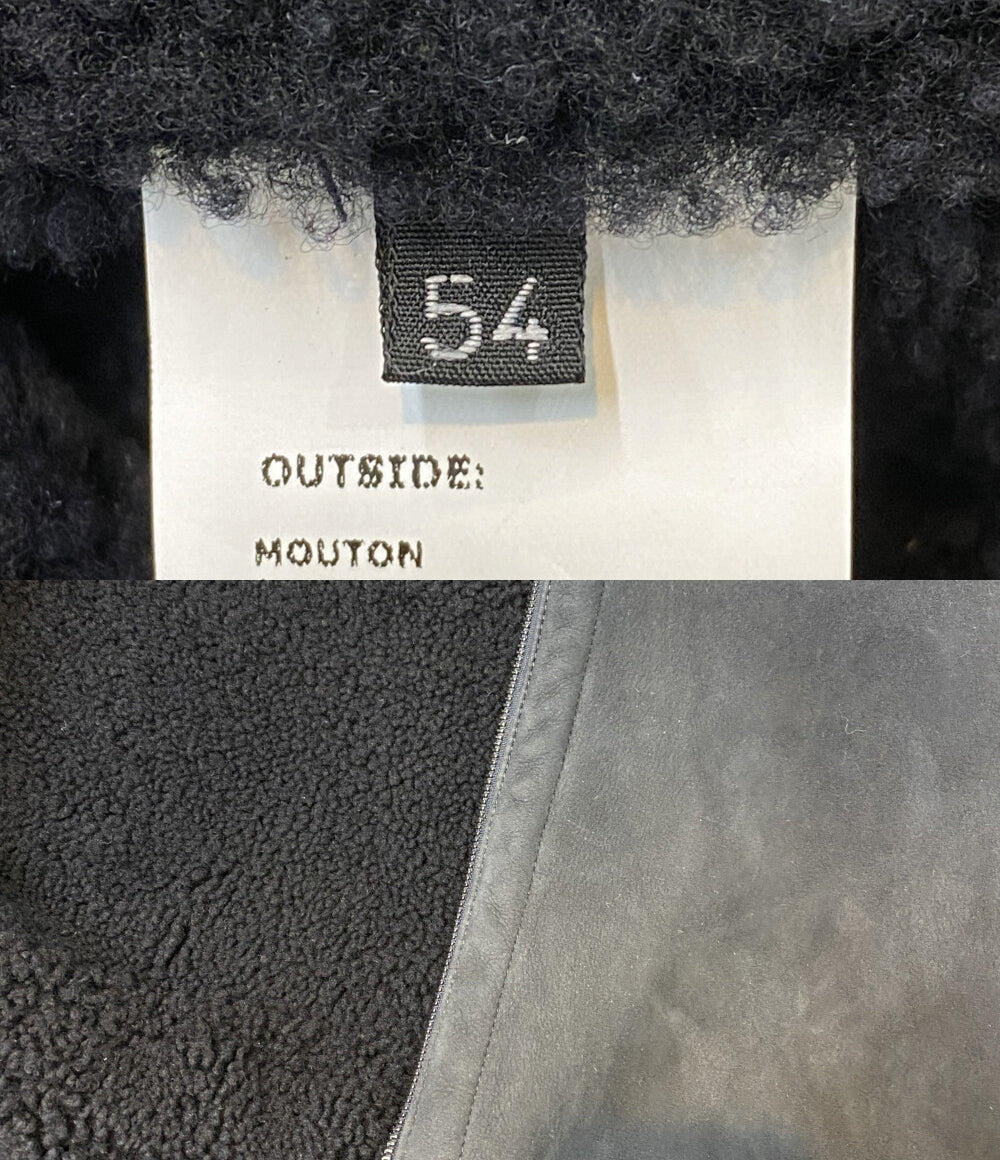 EMMETI／SOVEREIGN エンメティ ムートンコート ダークネイビー GIAPPONNE-006 メンズ SIZE 54 ソブリン