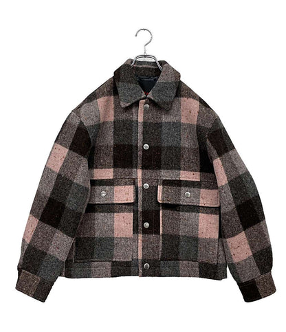 美品 キャバン ジャケット チェックメルトン CPO メンズ SIZE M CABaN