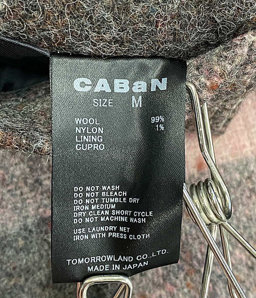美品 キャバン ジャケット チェックメルトン CPO メンズ SIZE M CABaN