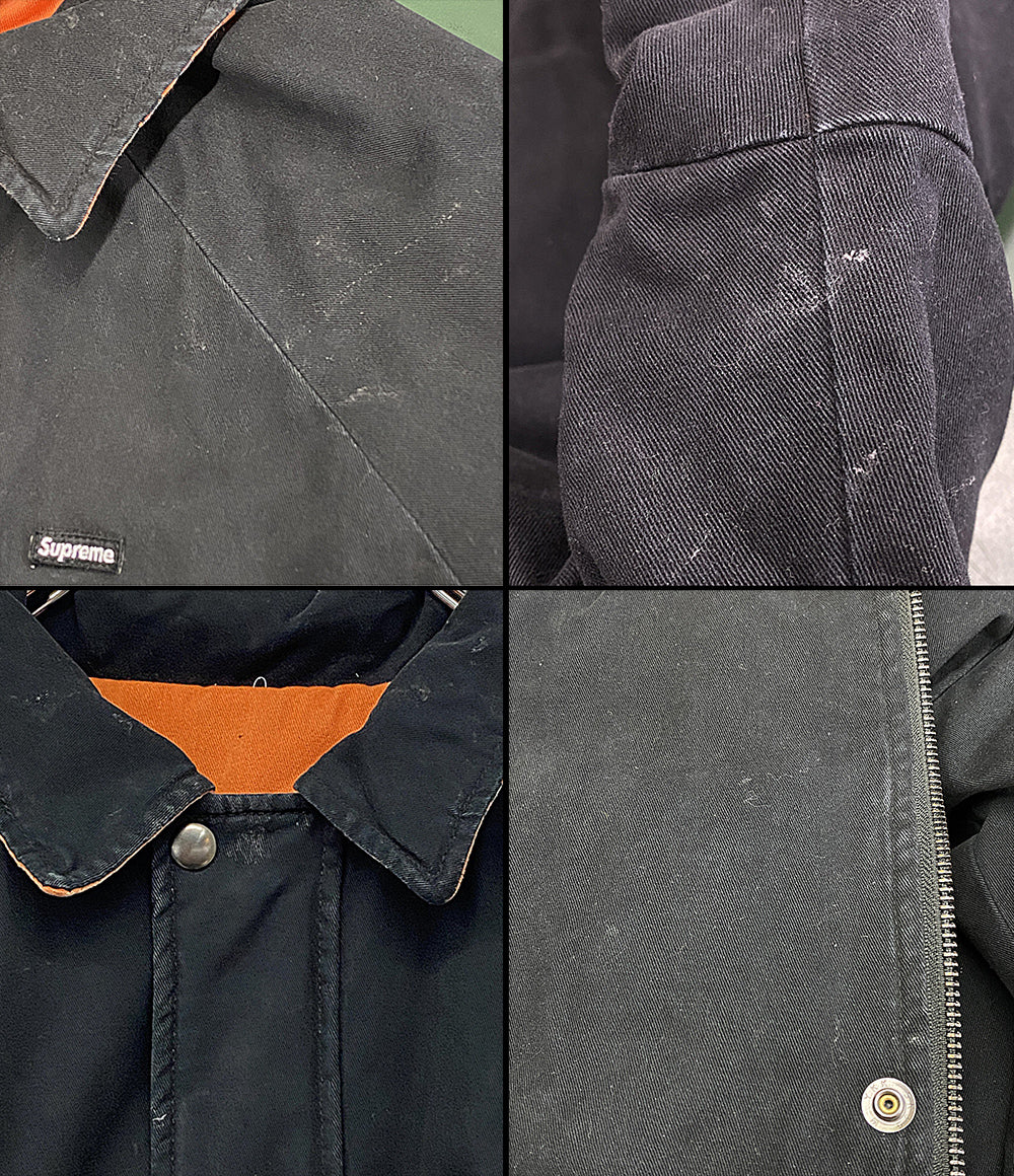 Supreme リバーシブルワークジャケット ブラック×オレンジ メンズ SIZE L シュプリーム