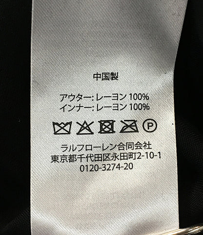 ポロ・ラルフローレン  ジョーゼットタイネックドレス ブラック 211948687001      レディース SIZE S  POLO RALPH LAUREN