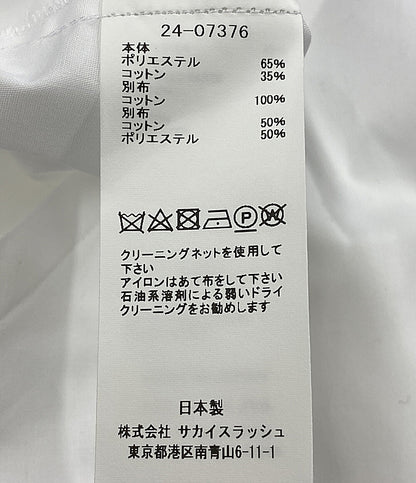サカイ  コットンポプリンポロシャツ ホワイト 24-07376      レディース SIZE 1  sacai