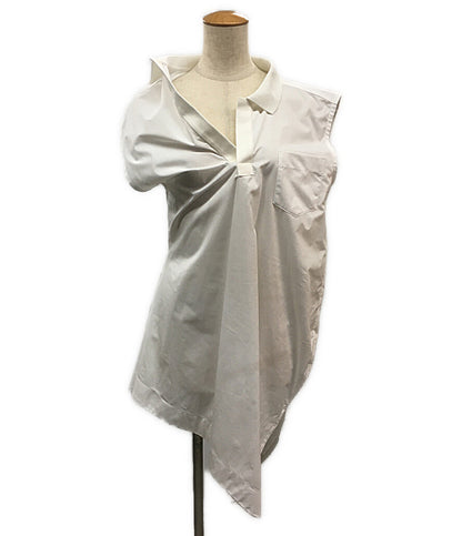 サカイ  コットンポプリンポロシャツ ホワイト 24-07376      レディース SIZE 1  sacai