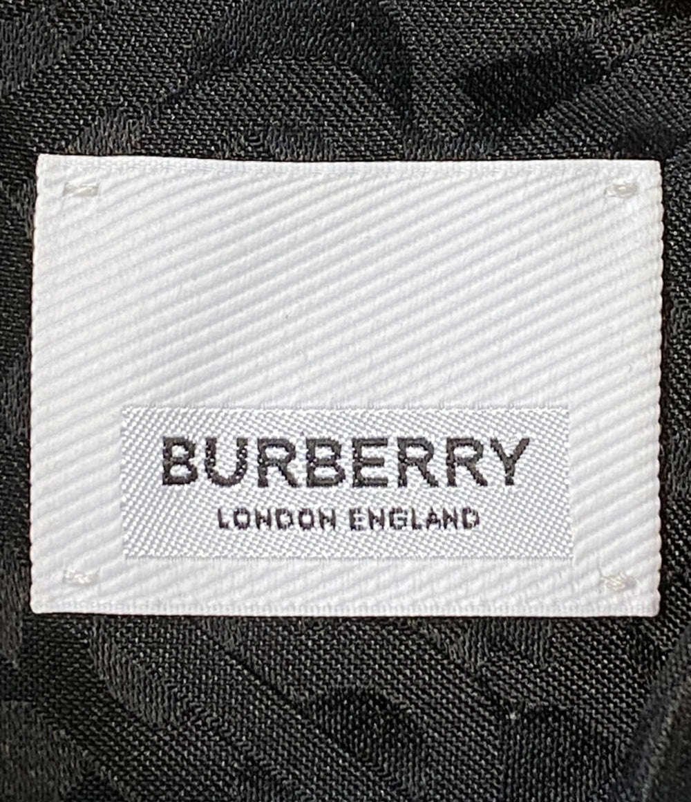 BURBERRY 長袖シャツ TB シルク ブラック レディース SIZE 6 バーバリー
