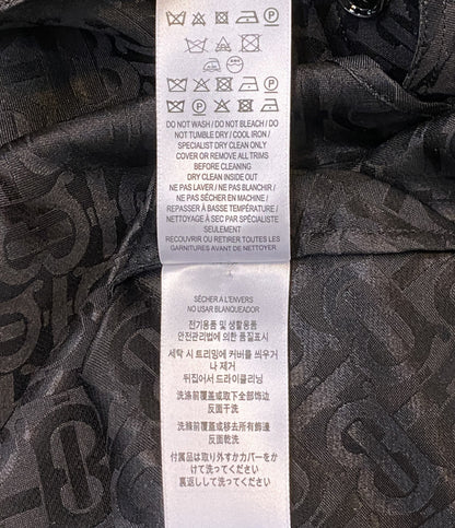BURBERRY 長袖シャツ TB シルク ブラック レディース SIZE 6 バーバリー