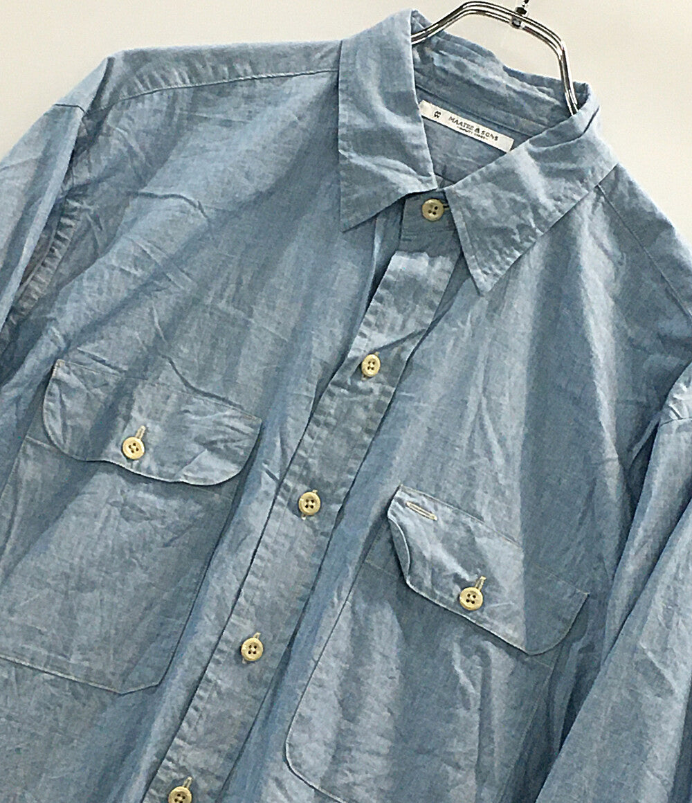 MAATEE&SONS シャンブレーシャツ サイズ3 MAATEE&SONS シャンブレーシャツ サイズ3