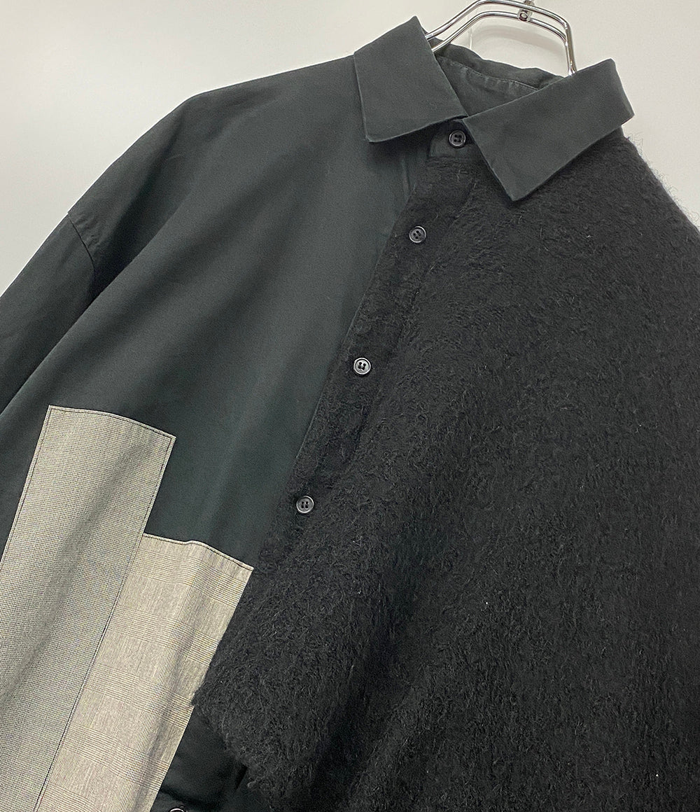 ビー ヨウジ ヤマモト パッチワークロングシャツ      メンズ SIZE 2  B Yohji Yamamoto
