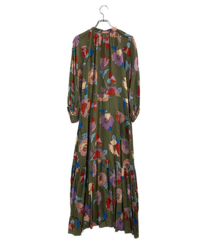 グレースクラス ワンピース 花柄 グリーン 02233 31178-00 レディース SIZE 36 grace class