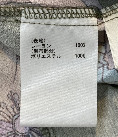 グレースクラス ワンピース 花柄 グリーン 02233 31178-00 レディース SIZE 36 grace class