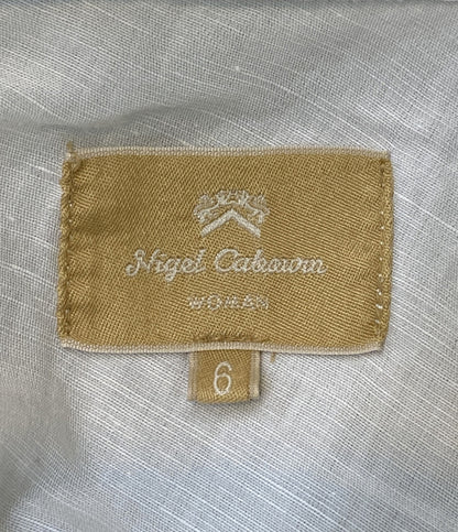 ナイジェルケーボン  半袖シャツ WOMAN ホワイト     8046-08-30000 レディース SIZE 6  NIGEL CABOURN