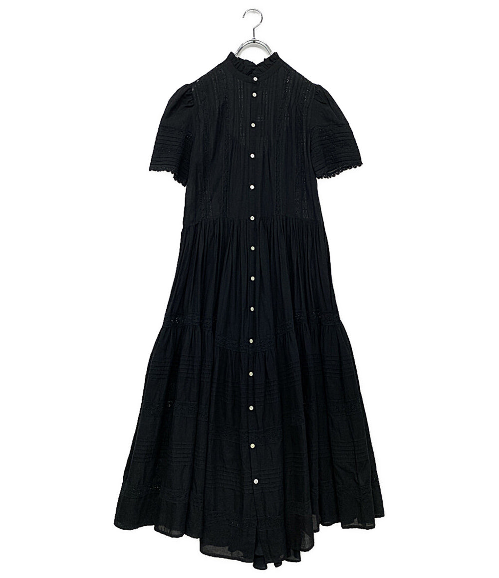 ポロ・ラルフローレン  半袖ワンピース フリルトリム コットン ボイル ドレス      レディース SIZE 4  POLO RALPH LAUREN
