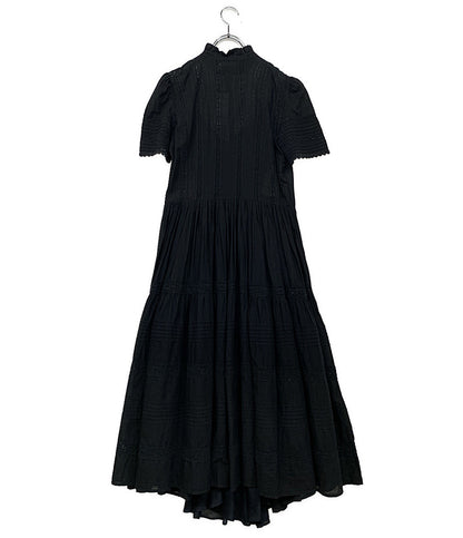 ポロ・ラルフローレン  半袖ワンピース フリルトリム コットン ボイル ドレス      レディース SIZE 4  POLO RALPH LAUREN