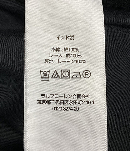 ポロ・ラルフローレン  半袖ワンピース フリルトリム コットン ボイル ドレス      レディース SIZE 4  POLO RALPH LAUREN