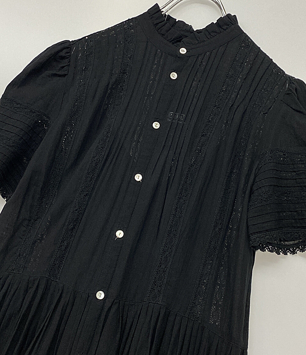 ポロ・ラルフローレン  半袖ワンピース フリルトリム コットン ボイル ドレス      レディース SIZE 4  POLO RALPH LAUREN