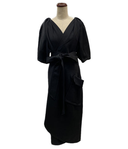 jantje ontembaar ヤンチェオンテンバール カシュクールワンピース 半袖 パフスリーブ ST8A121 レディース SIZE 1