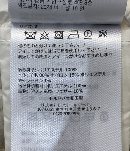 MONCLER ダウンジャケット ホワイト J20939B00007 レディース SIZE S モンクレール