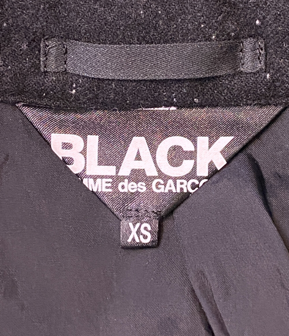 BLACK COMME des GARCONS ウール燕尾ジャケット 1F-J014 レディース SIZE XS ブラックコムデギャルソン