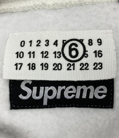 Supreme × MM6 Maison Margiela エムエムシックス メゾン マルジェラ パーカー Foil Box Logo ホワイト メンズ SIZE XL シュプリーム