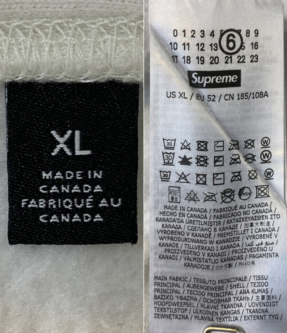 Supreme × MM6 Maison Margiela エムエムシックス メゾン マルジェラ パーカー Foil Box Logo ホワイト メンズ SIZE XL シュプリーム