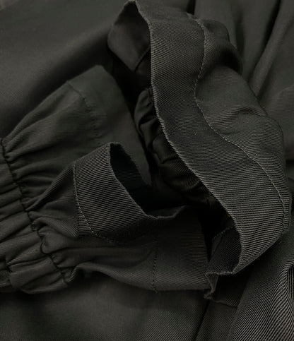 DOUBLE STANDARD CLOTHING トレンチコート ブラック フレアスリーブ レディース SIZE 38 ソブ ダブルスタンダード クロージング