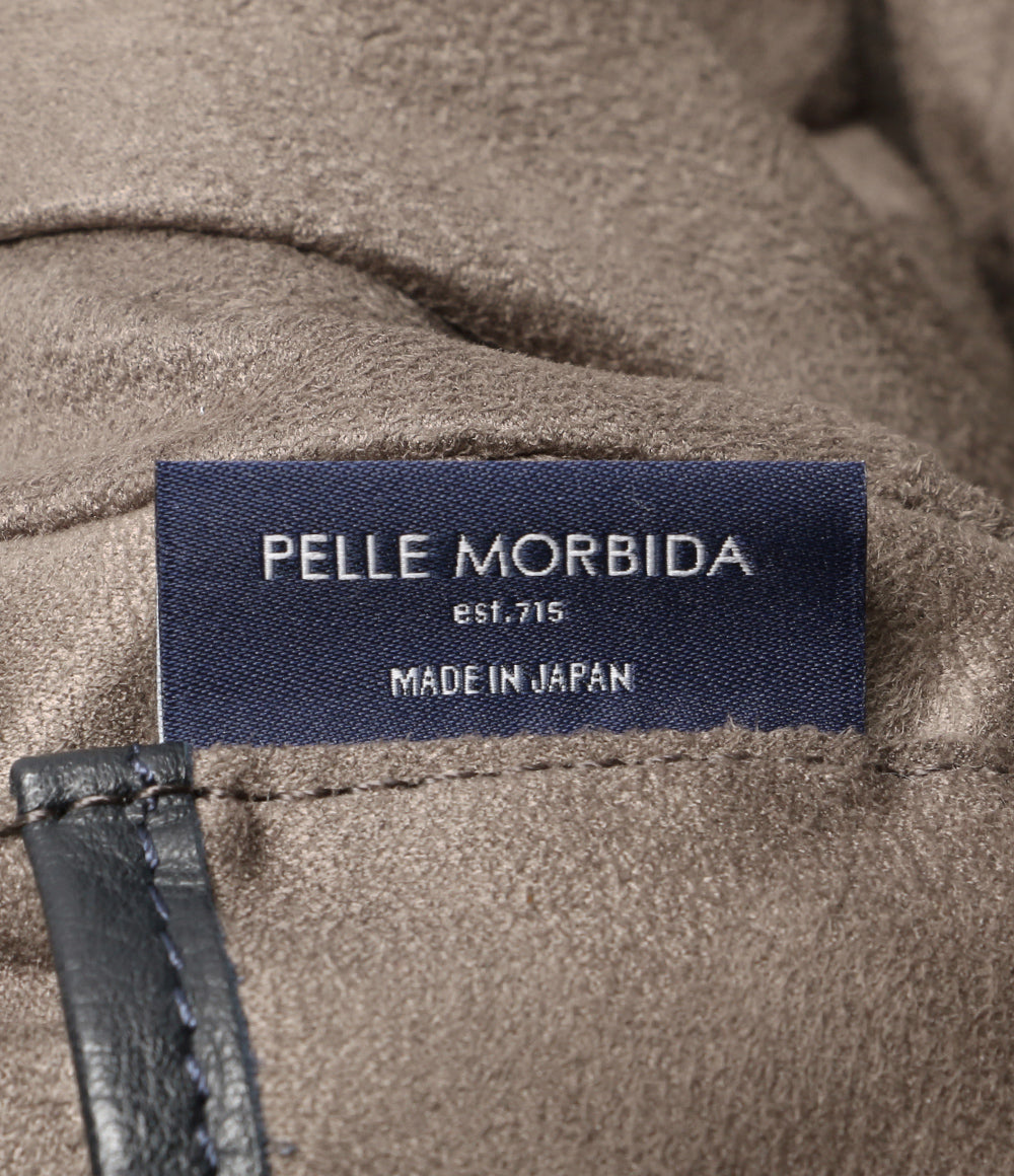 ペッレモルビダ  ブリーフケース レザー ネイビー      メンズ   PELLE MORBIDA