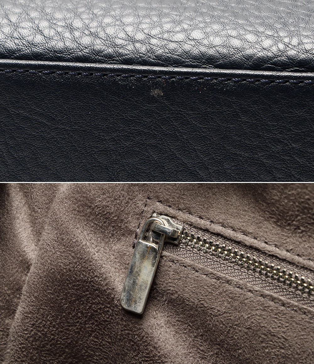 ペッレモルビダ  ブリーフケース レザー ネイビー      メンズ   PELLE MORBIDA