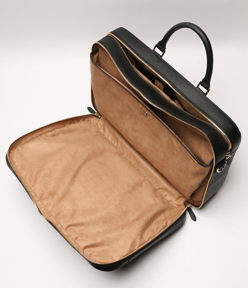 ペッレモルビダ 美品 ブリーフケース BLK スクエア メンズ PELLE