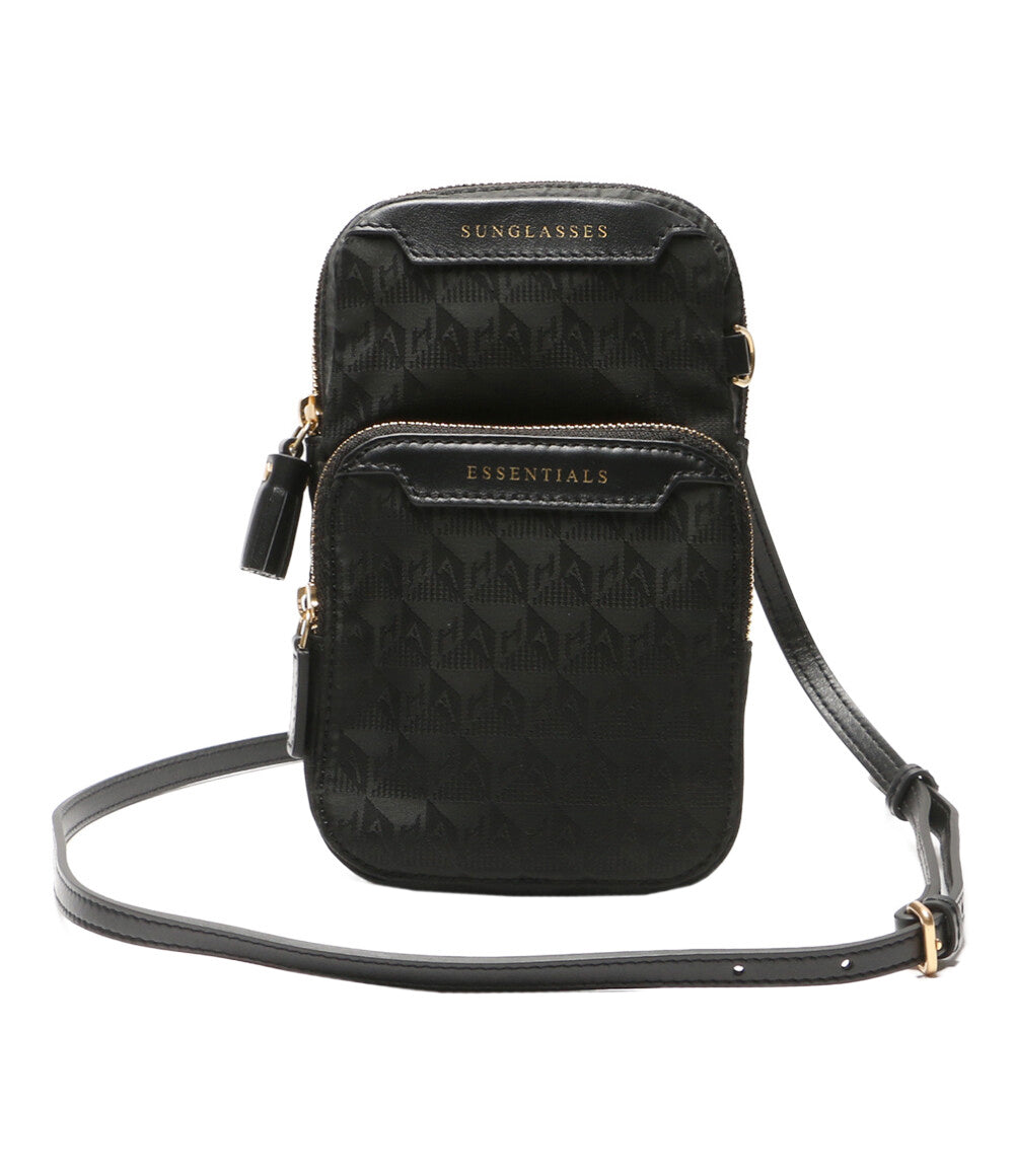 アニヤ・ハインドマーチ 美品 ESSENTIALS クロスボディバッグ ブラック      レディース   ANYA HINDMARCH