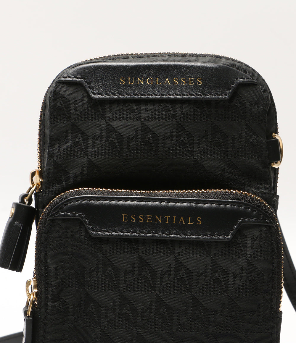 アニヤ・ハインドマーチ 美品 ESSENTIALS クロスボディバッグ ブラック      レディース   ANYA HINDMARCH