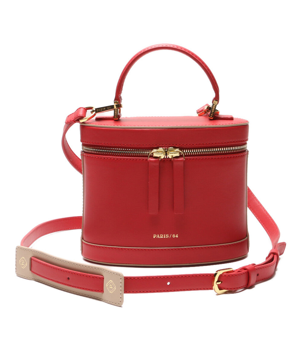 パリ64 ショルダーバッグ レッド ゴールド金具 レディース PARIS／64