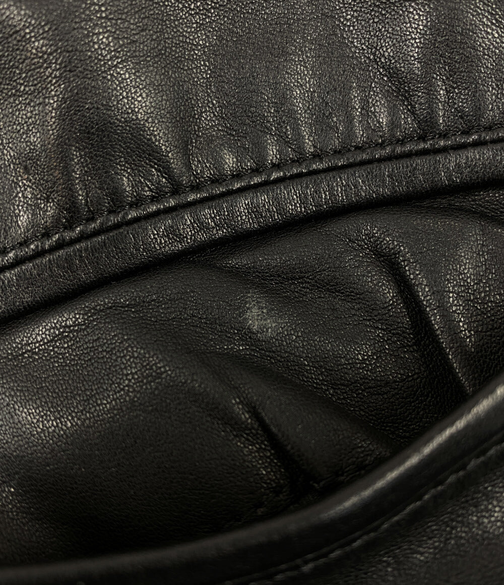 レイドバック パンツ ハーフレザーパンツ ブラック メンズ SIZE - laiｄ back