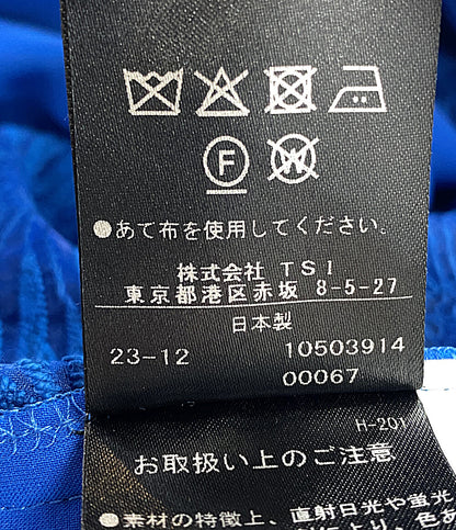 アドーア  ビッグフラワーレースワンピース 半袖 ブルー インナー付き      レディース SIZE 38  ADORE