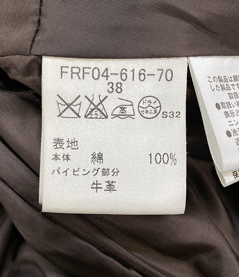 バーバリーブルーレーベル  トレンチコート チェック ブラウン      レディース SIZE 38  BURBERRY BLUE LABEL