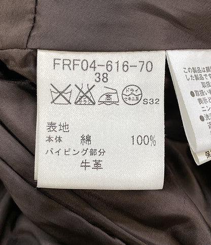 バーバリーブルーレーベル  トレンチコート チェック ブラウン      レディース SIZE 38  BURBERRY BLUE LABEL