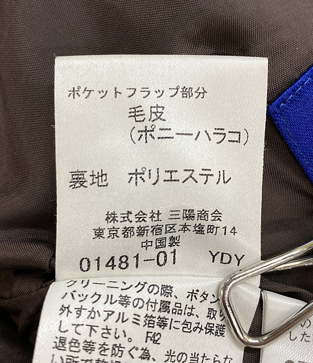 バーバリーブルーレーベル  トレンチコート チェック ブラウン      レディース SIZE 38  BURBERRY BLUE LABEL