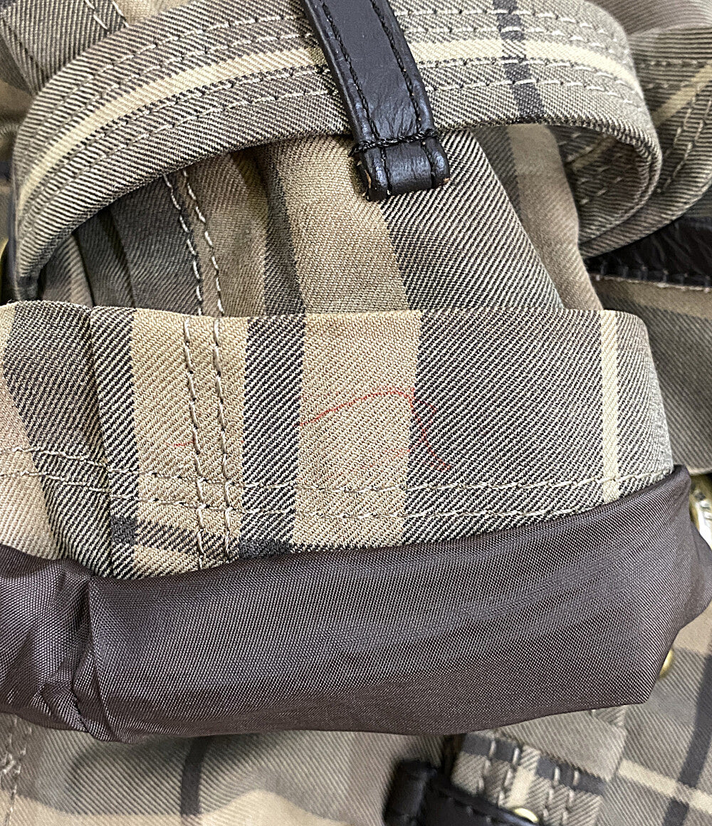 バーバリーブルーレーベル  トレンチコート チェック ブラウン      レディース SIZE 38  BURBERRY BLUE LABEL