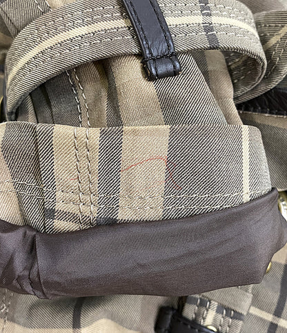 バーバリーブルーレーベル  トレンチコート チェック ブラウン      レディース SIZE 38  BURBERRY BLUE LABEL