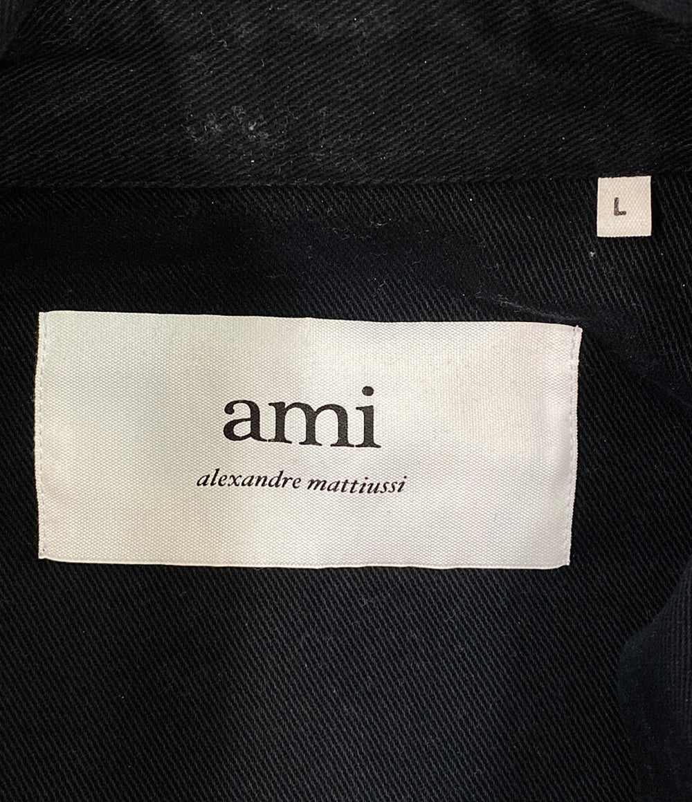アミアレクサンドレマチウシ カバーオール ブラック メンズ SIZE L AMI Alexandre Mattiussi