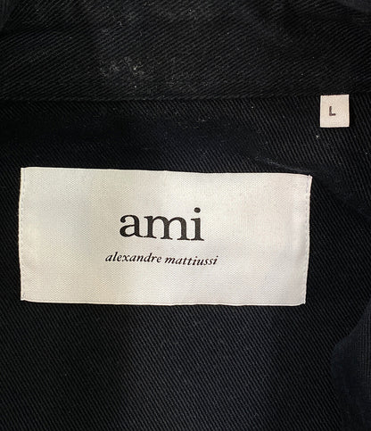アミアレクサンドレマチウシ カバーオール ブラック メンズ SIZE L AMI Alexandre Mattiussi