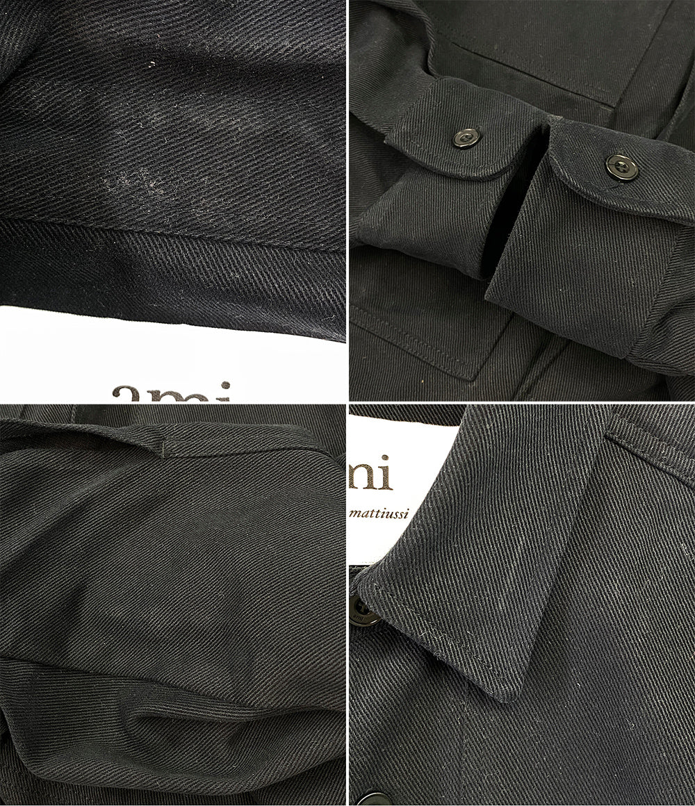 アミアレクサンドレマチウシ カバーオール ブラック メンズ SIZE L AMI Alexandre Mattiussi