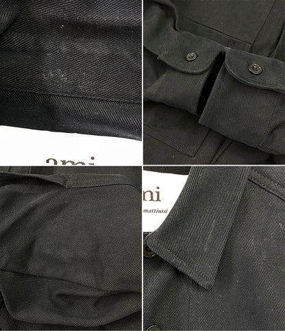 アミアレクサンドレマチウシ カバーオール ブラック メンズ SIZE L AMI Alexandre Mattiussi