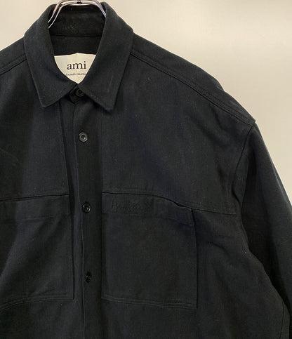 アミアレクサンドレマチウシ カバーオール ブラック メンズ SIZE L AMI Alexandre Mattiussi