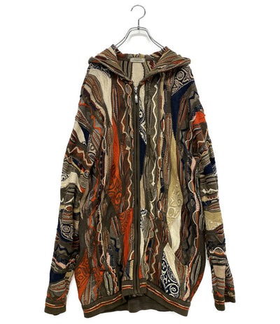 クージー フルジップフーディー ニット パーカー 080-020217 メンズ SIZE 3XL Coogi
