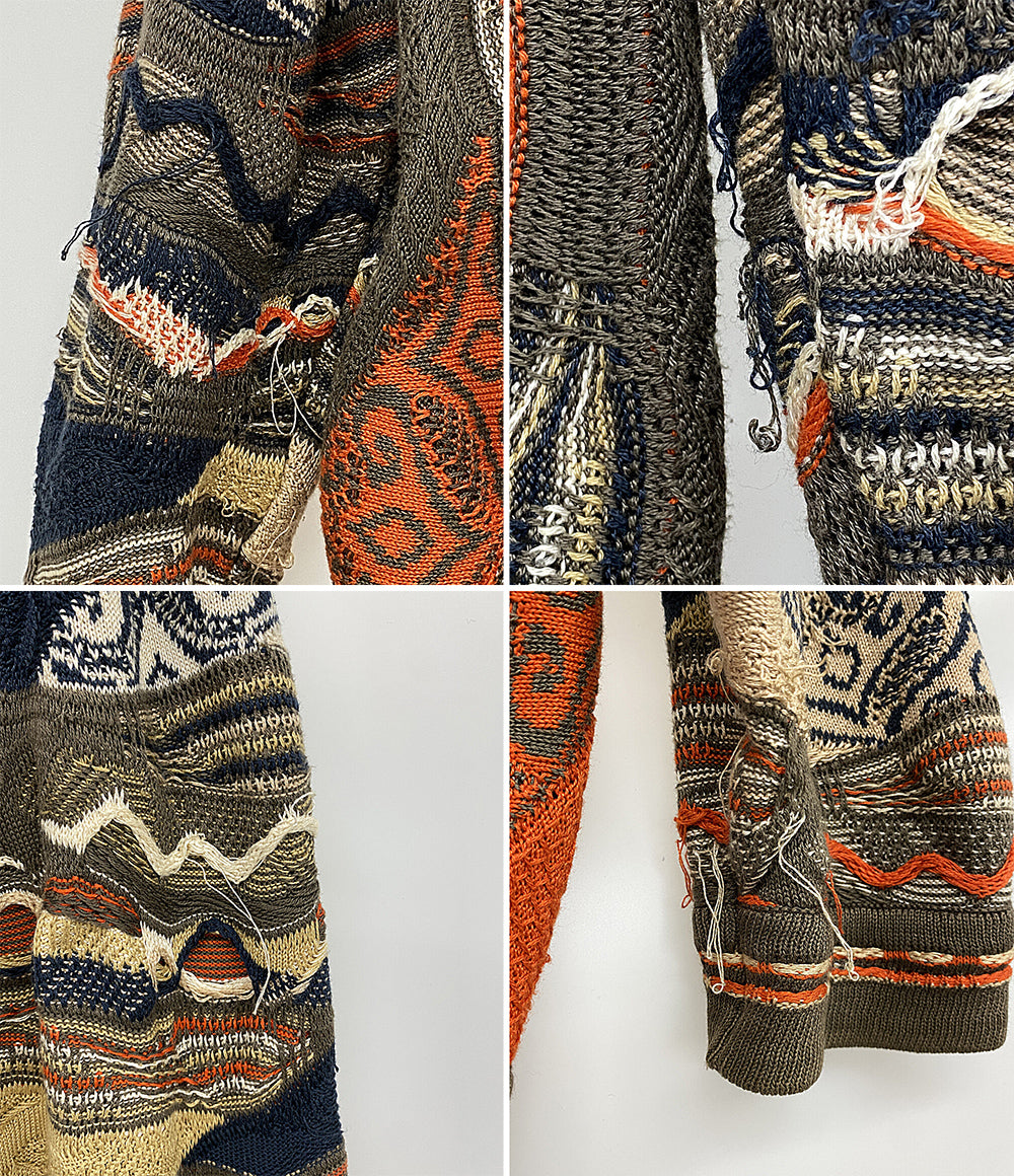 クージー フルジップフーディー ニット パーカー 080-020217 メンズ SIZE 3XL Coogi