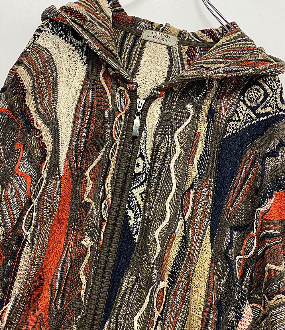 クージー フルジップフーディー ニット パーカー 080-020217 メンズ SIZE 3XL Coogi