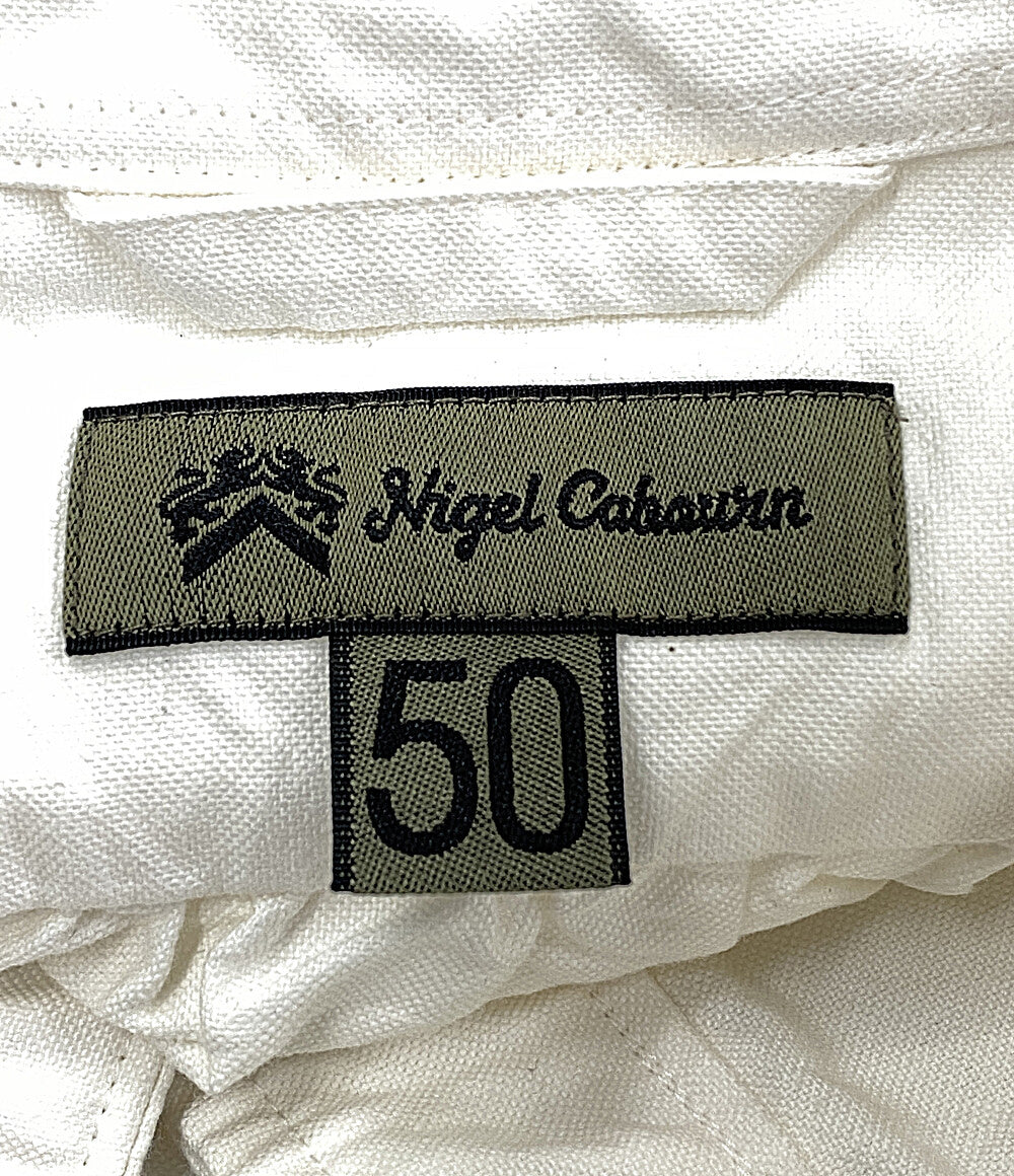 ナイジェルケーボン  半袖シャツ 8048-00-11001 BRITISH OFFICER'S TYPE2      メンズ SIZE 50  NIGEL CABOURN