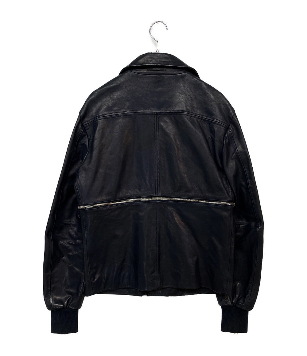 ディーゼル  ジップライダースジャケット ブラック       メンズ SIZE 48  DIESEL