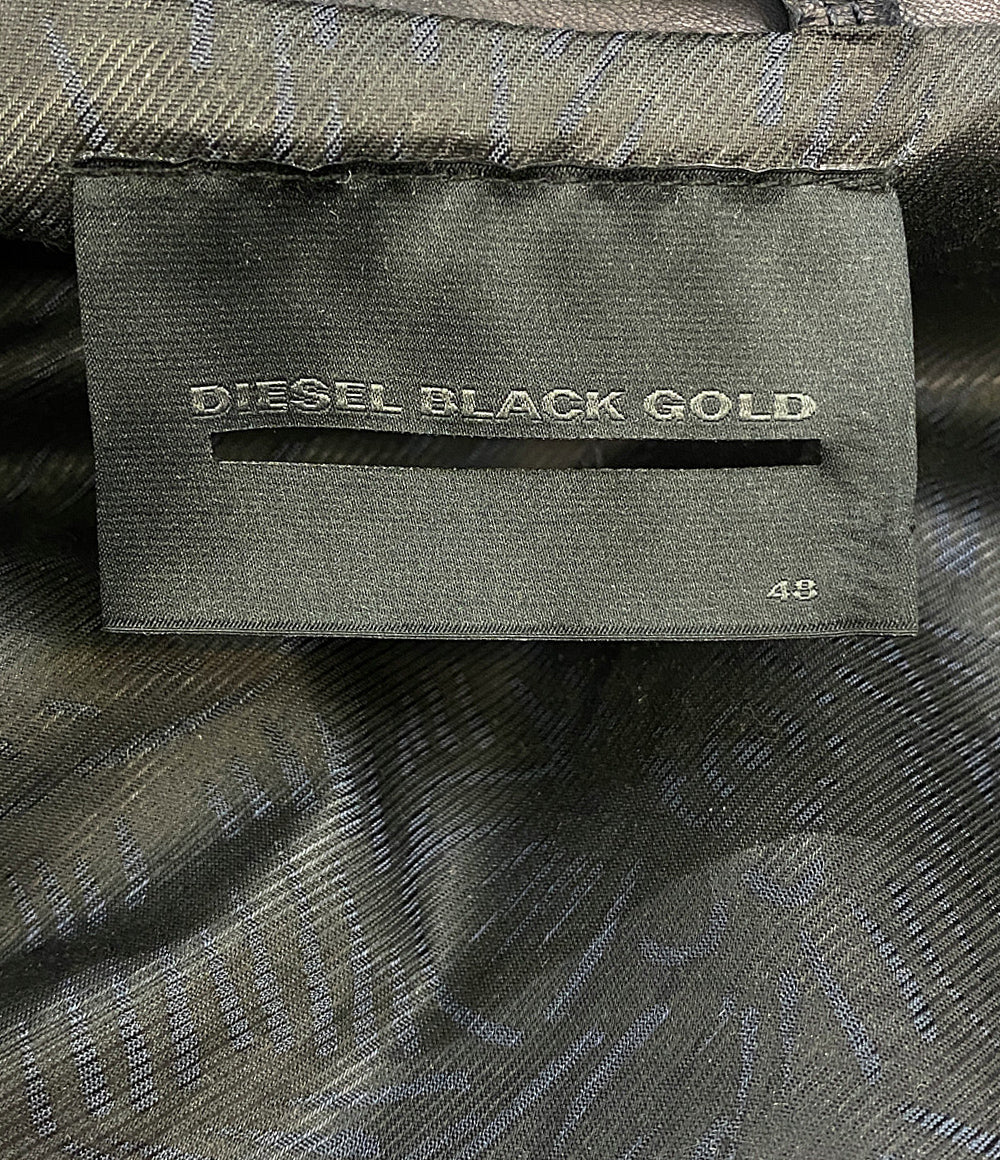ディーゼル  ジップライダースジャケット ブラック       メンズ SIZE 48  DIESEL